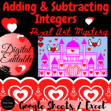 Adding and Subtracting Integers Valentine's Day Math Digit