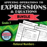 Applying Operations with Rational Numbers to Expressions a