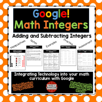 Preview of Adding and Subtracting Integers using Google Drive