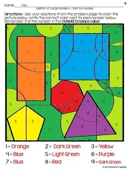 addition and subtraction of large numbers by smarter together tpt