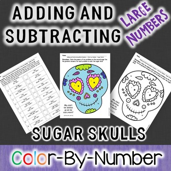 Preview of Halloween Adding and Subtracting Large Numbers