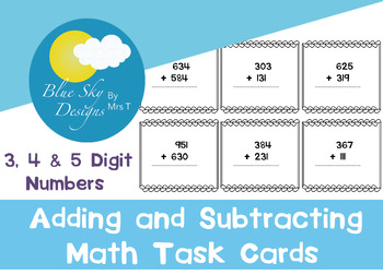 Preview of Addition and Subtraction Maths Task Cards