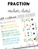 Adding and Subtracting Mixed Numbers | Anchor Chart | Numb