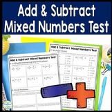 Adding and Subtracting Mixed Numbers Quiz | Add and Subtra
