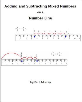 Adding and Subtracting Mixed Numbers on a Number Line | TpT