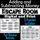 Adding and Subtracting Money Word Problems Activity: Escap