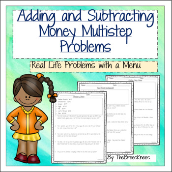 Preview of Adding and Subtracting Money Word Problems: Multistep