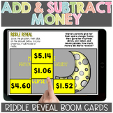Adding and Subtracting Money Word Problems Riddle Reveal B