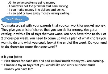 Preview of Adding and Subtracting Money in Real Life Situations