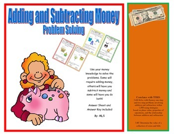 subtraction money problem solving