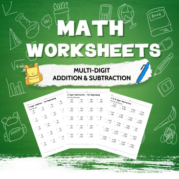 Adding and Subtracting Multi-Digit Numbers by Samir Latrous | TPT