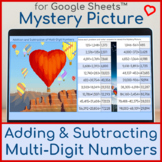 Adding and Subtracting Multi-Digit Numbers Valentine's Day
