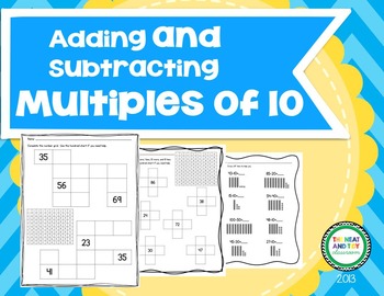 Preview of Adding and Subtracting Multiples of 10 {1st Grade Common Core Aligned}