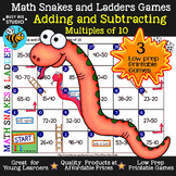 Adding and Subtracting Multiples of 10 Game MATH 1ST GRADE