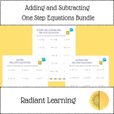 Adding and Subtracting One Step Equations Worksheet Bundle