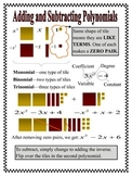 Adding and Subtracting Polynomials