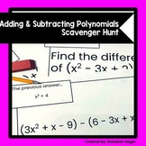 Adding and Subtracting Polynomials Scavenger Hunt Activity
