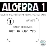 Adding and Subtracting Polynomials Scavenger Hunt/Task Cards