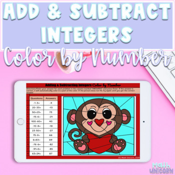 Preview of Adding and Subtracting Positive & Negative Integers