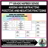 Adding and Subtracting Positive and Negative Fractions (Go