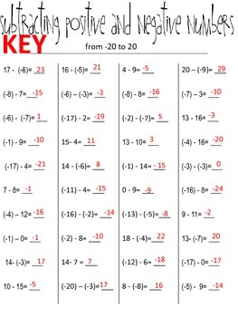 adding and subtracting positive and negative numbers times