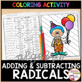 Adding and Subtracting Radicals Coloring Activity