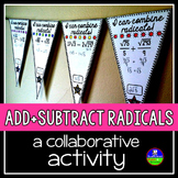 Adding and Subtracting Radicals Math Pennant Activity