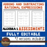 Adding and Subtracting Rational Expressions - Algebra 1 Ed