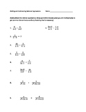 Adding and Subtracting Rational Expressions worksheet