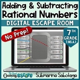 Adding and Subtracting Rational Numbers Digital Escape Roo