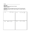 Adding and Subtracting Rational Numbers/Integer Operations Quiz