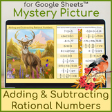 Adding and Subtracting Rational Numbers | Mystery Picture 