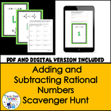 Adding and Subtracting Rational Numbers Digital and Printa