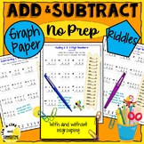 Adding and Subtracting Riddles using Grid Paper 