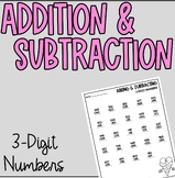 Adding and Subtracting Three Digit Numbers