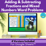 Adding and Subtracting Fractions & Mixed Numbers Word Prob