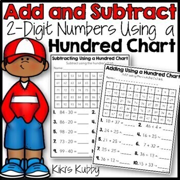 Preview of Adding and Subtracting Using a Hundred Chart