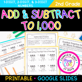 Adding & Subtracting Regrouping within 1,000 Worksheets 2.