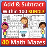 Adding and Subtracting Within 100 Math Mazes Fun Activitie