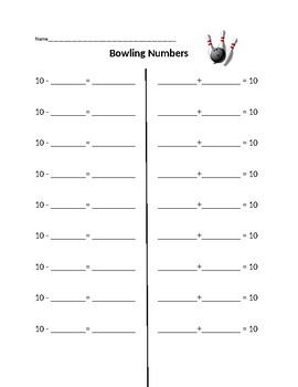 Preview of Adding and Subtracting with BOWLING!