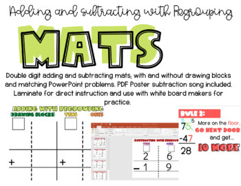 Preview of Adding and Subtracting with Regrouping Mats