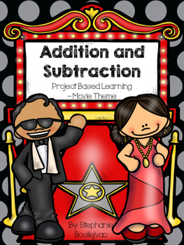Preview of Adding and Subtracting with Regrouping (Project Based Learning-Movie Theme)