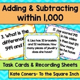 Adding and Subtracting Task Cards | Math Center Practice Activity