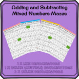 Adding and Subtracting Mixed Numbers Mazes