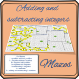 Adding and subtracting integers mazes