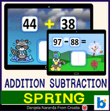 Adding and subtracting to 100 Two Gigit Numbers Spring MAT