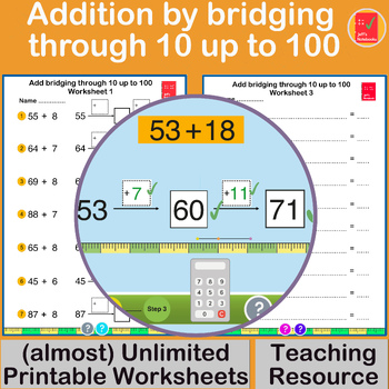 Preview of Add by bridging through 10 up to 100