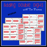 Adding double digits with ten frames