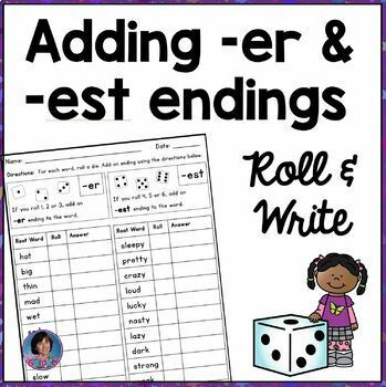 Preview of Comparative & Superlative Inflectional Endings Worksheets & Games: -er & -est