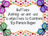 Adding er and est to Adjectives Springtime Smartboard